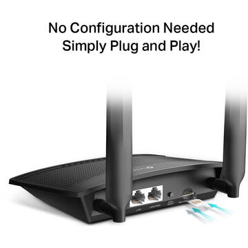 Router wireless TP-LINK TL-MR100 LTE wireless router Single-band (2.4 GHz) SIM Black