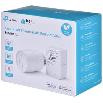 Termostat Inteligent TP-LINK KE100 KIT, 2.4 GHz, Alb