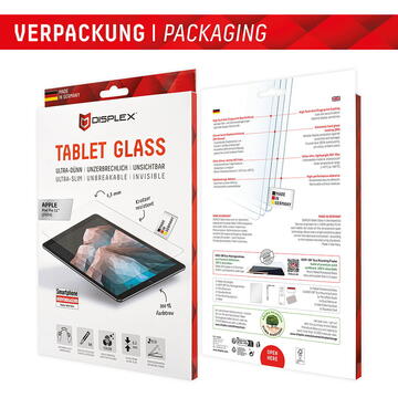 Folie pentru iPad Pro 11 (2024) - Displex Tablet Glass - Clear