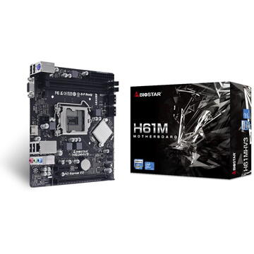 Placa de baza Biostar H61MHV3 Intel® H61 LGA 1155 (Socket H2) micro ATX