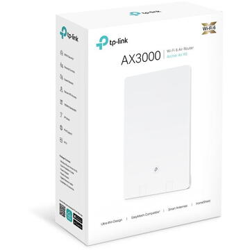 Router wireless TP-LINK Archer Air R5, 1x LAN,Dual-Band, Wi-Fi 6, Antene smart, Montare flexibila, Alb