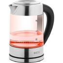 Cana fierbator din sticla  RK 1777 iluminare colora, 1,7 L, 2200 W, LED