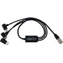 Deity Cablu de alimentare Deity SPD-HR3U cu impingere 4-Pin Hirose la triple USB-C cable