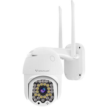 Camera de supraveghere IP GSM 4G Speed Dome Full Color PT Vstarcam CG664, 3 MP, lumina alba/IR 30 m, slot card, microfon, detectie miscare