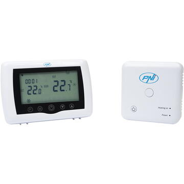 Termostat Inteligent PNI-CT36PRO, 10 A, 2.4 GHz, Alb