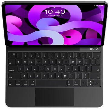 Husa pentru iPad 10 (2022) 10.9 - Baseus Brilliance Magnetic Keyboard Case Digital Display (ARJK020013) - Gray