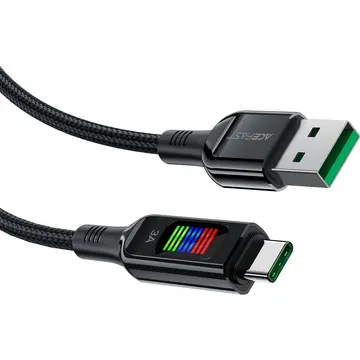 Acefast C7-04 USB-A USB-C 60W 1.2m Negru