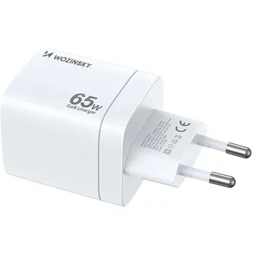 Incarcator de retea Wozinsky CGWCW 65W USB-A / 2 x USB-C GaN wall charger - white