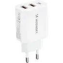 Wozinsky Wozinsky CWCUCW 30W USB-C / 2 x USB-A wall charger - white