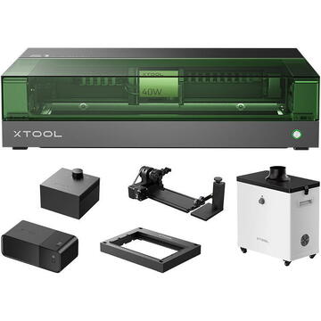 2-in-1 laser engraving machine xTool S1 40W All-in-One Kit (Black)