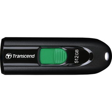 Memorie USB TRANSCEND 512GB USB3.2 Pen Drive Type-C Capless Black