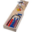 Pebaro Pebaro 452, Set traforaj, ambalat in cutie de lemn, 23 piese