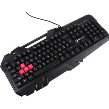 Tastatura TASTATURA A4TECH - gaming, "Bloody gaming", cu fir 1.8m, 106 taste, format standard , iluminare, USB, negru, "B150N" (timbru verde 0.8 lei)