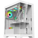 1st PLAYER MI7-A WHITE, RGB, Middle-Tower, ATX/M-ATX, fara sursa, WHITE