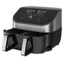 Instant Pot Friteuza cu aer cald  Vortex Plus Dual ClearCook, 1700 W, Capacitate 7.6 litri, Clear Cook, Ecran digital, Doua cosuri detasabile, 6 functii de gatire, Negru/Argintiu