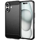Techsuit Husa pentru iPhone 16 - Techsuit Carbon Silicone - Black