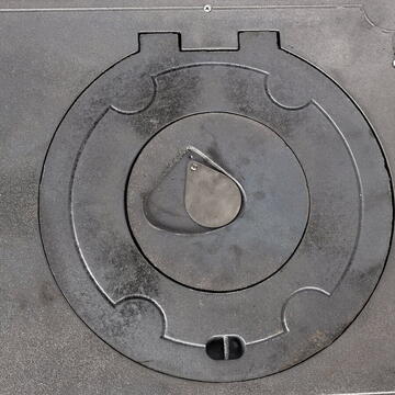 Micul Fermier Soba pe lemne 6.7kW Fantazia, cos dreapta