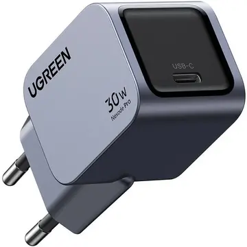 Incarcator de retea UGREEN USB Type-C Fast Charger GaN 30W Gri