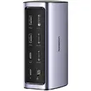 Ugreen Multifunction HUB 12in1 USB C USB HDMI DP RJ45 AUX SD TF gray (CM555)