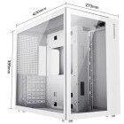 Carcasa Gamemax Infinity Middle Tower Fara sursa ATX,mATX,mITX Alb