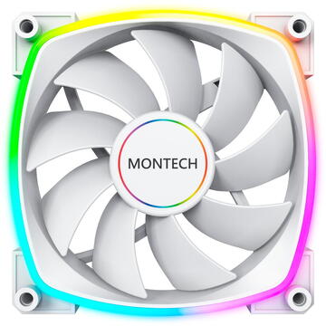 MONTECH AX140, 1 ventilator de 140 mm, 1600 rpm, Alb