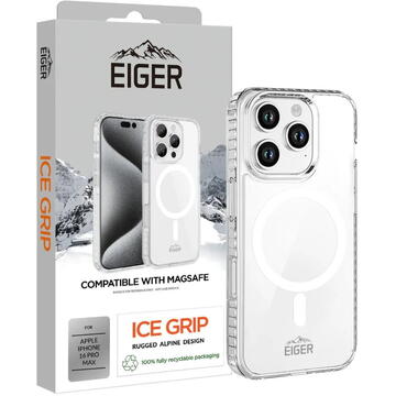 Husa Eiger Husa Ice Grip Magsafe iPhone 16 Pro Max Clear