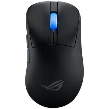 Mouse Asus ROG Keris II Ace – eSports, tri‑mode (2.4 GHz + BT + USB‑C), optic 42.000 DPI, 8K polling, 5 butoane + scroll, negru