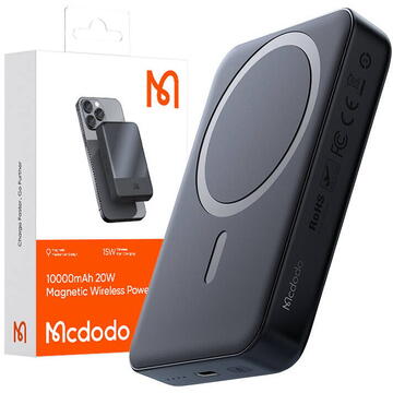 Baterie externa Mcdodo Magnetic Wireless Power Bank MC-4261 10000mAh 20W Negru