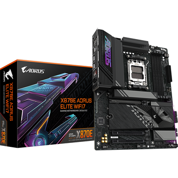 Placa de baza Gigabyte X870E AORUS ELITE WIFI7, AMD X870E, Socket AM5, ATX