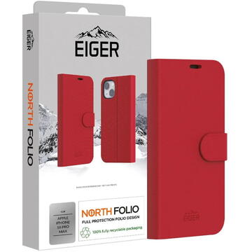Husa Eiger Husa North Folio Case iPhone 16 Pro Max Rosu