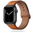 Tech-Protect LeatherFit Strap Apple Watch 4 / 5 / 6 / 7 / 8 / 9 / SE (38/40/41 mm) – Brown
