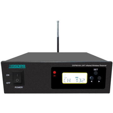 Microfon Baza Sistem Wireless pe UHF DSPPA DSP6616A, Frecventa automata pe infrarosu, conectare max.200 microfoane