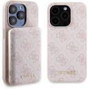 Husa pentru iPhone 15 Pro - Hardcase Powerbank MagSafe (GUBPM5P15L4GEMGP) - Pink