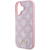 Husa Husa pentru iPhone 16 - Guess Peony Script MagSafe (GUHMP16SPGPYSP) - Pink