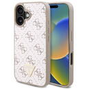 Husa pentru iPhone 16 - Hardcase 4G Triangle Metal Logo (GUHCP16SPG4GPH) - White