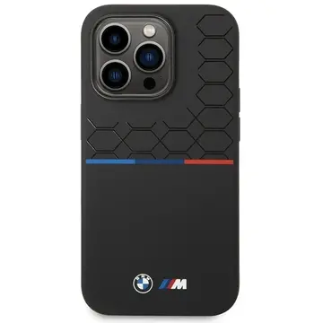 Husa Bmw Silicone Pattern iPhone 15 Pro Case - Black