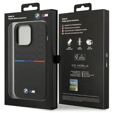 Husa Bmw Silicone Pattern iPhone 15 Pro Case - Black