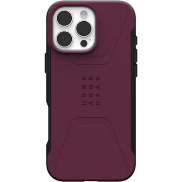 Husa Husa pentru iPhone 15 Pro - UAG Civilian MagSafe - Bordeaux
