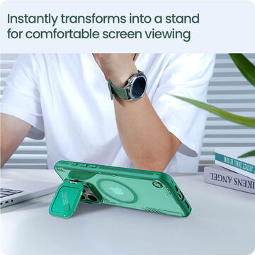 Husa Husa pentru iPhone 16 Pro - Nillkin Iceblade Prop Magnetic (without Camera Cutout) - Green