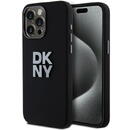 DKNY iPhone 15 Pro Max - DKNY Hardcase Liquid Silicone Metal Logo (DKHCP15XSMCBSK) - Black