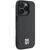Husa iPhone 16 Pro - DKNY Leather Hardcase Repeat Pattern Stack Logo MagSafe (DKHMP16LPSHRPSK) - Black