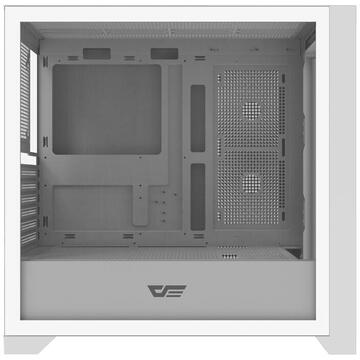 Carcasa Darkflash 48208, Middle Tower, Fara sursa, ATX / M-ATX / ITX, Alb
