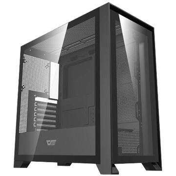 Carcasa Darkflash DRX90 Glass Middle Tower Fara sursa ATX, M-ATX, ITX Negru