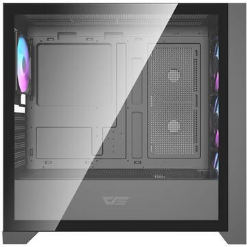 Carcasa Darkflash DRX90 Glass Middle Tower Fara sursa ATX, M-ATX, ITX Negru