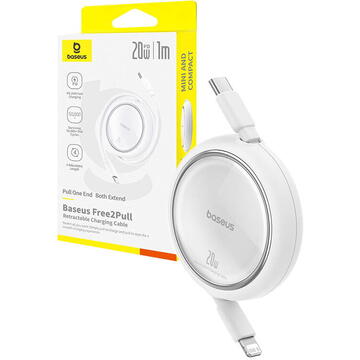 Baseus Free2Pull Cable USB-C to iP 20W (white)