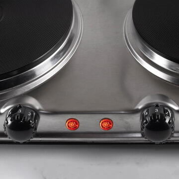 Plita Somogyi HG R 04SS, 1500 W+1000 W, 230 V, Gri