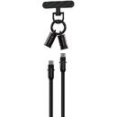 Devia Cablu Extreme Speed Woven Type-C la Type-C Fast Charge PD 60W, 1.2m cu snur ajustabil, Negru