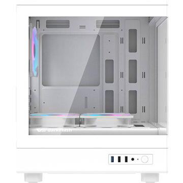 Carcasa Darkflash Computer Case DB330M + 3 aRGB fans (white)