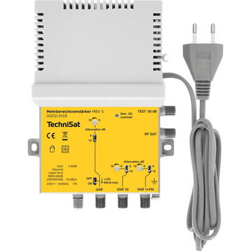 Microfon TechniSat multi-range amplifier MBV 5 (silver/yellow)