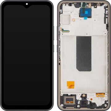 Piese si componente Display cu Touchscreen MP compatibil cu Samsung Galaxy A34 A346, cu Rama, Negru (Graphite)